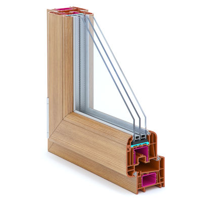 Цветной профиль ПВХ антрацит RAL 7016